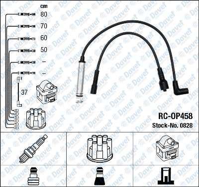 NGK 0828 Buji Kablosu Tk Opel Corsa A 1.2i 89-93(Rc-Op458)  ####